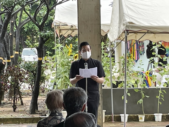 宮森小学校慰霊祭にて